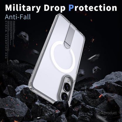 Star Shine Series TPU + PC MagSafe Phone Case with Fold Holder, For Samsung Galaxy S25 Edge 5G, For Samsung Galaxy S24 5G / S25 5G, For Samsung Galaxy S24+ 5G / S25+ 5G, For Samsung Galaxy S25 Ultra 5G