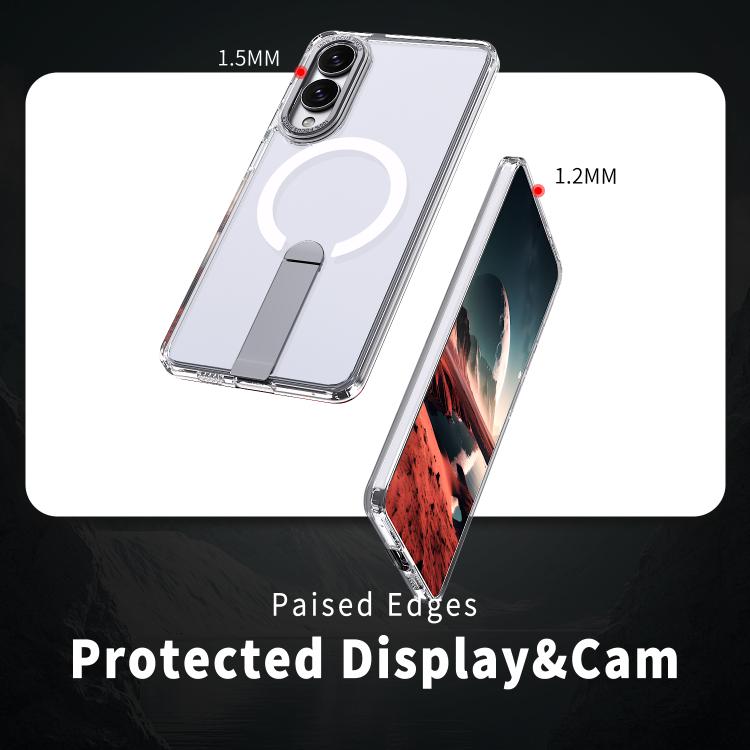 Star Shine Series TPU + PC MagSafe Phone Case with Fold Holder, For Samsung Galaxy S25 Edge 5G, For Samsung Galaxy S24 5G / S25 5G, For Samsung Galaxy S24+ 5G / S25+ 5G, For Samsung Galaxy S25 Ultra 5G