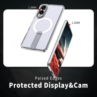 Star Shine Series TPU + PC MagSafe Phone Case with Fold Holder, For Samsung Galaxy S25 Edge 5G, For Samsung Galaxy S24 5G / S25 5G, For Samsung Galaxy S24+ 5G / S25+ 5G, For Samsung Galaxy S25 Ultra 5G