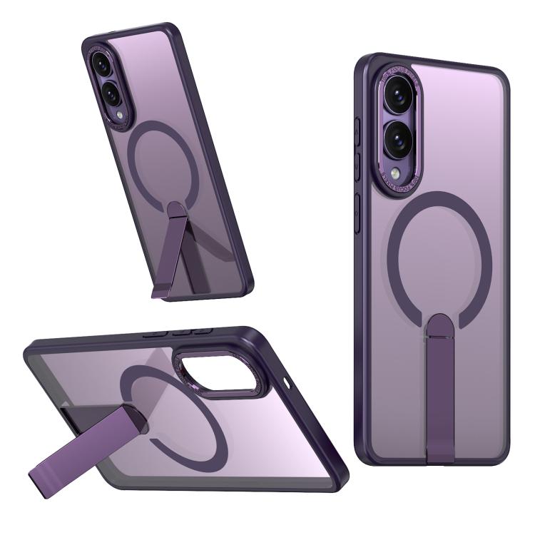 Star Shine Series TPU + PC MagSafe Phone Case with Fold Holder, For Samsung Galaxy S25 Edge 5G, For Samsung Galaxy S24 5G / S25 5G, For Samsung Galaxy S24+ 5G / S25+ 5G, For Samsung Galaxy S25 Ultra 5G