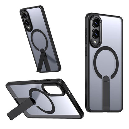 Star Shine Series TPU + PC MagSafe Phone Case with Fold Holder, For Samsung Galaxy S25 Edge 5G, For Samsung Galaxy S24 5G / S25 5G, For Samsung Galaxy S24+ 5G / S25+ 5G, For Samsung Galaxy S25 Ultra 5G