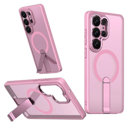 Star Shine Series TPU + PC MagSafe Phone Case with Fold Holder, For Samsung Galaxy S26+ 5G, For Samsung Galaxy S26 Ultra 5G, For Samsung Galaxy S26 5G, For Samsung Galaxy S25 FE 5G