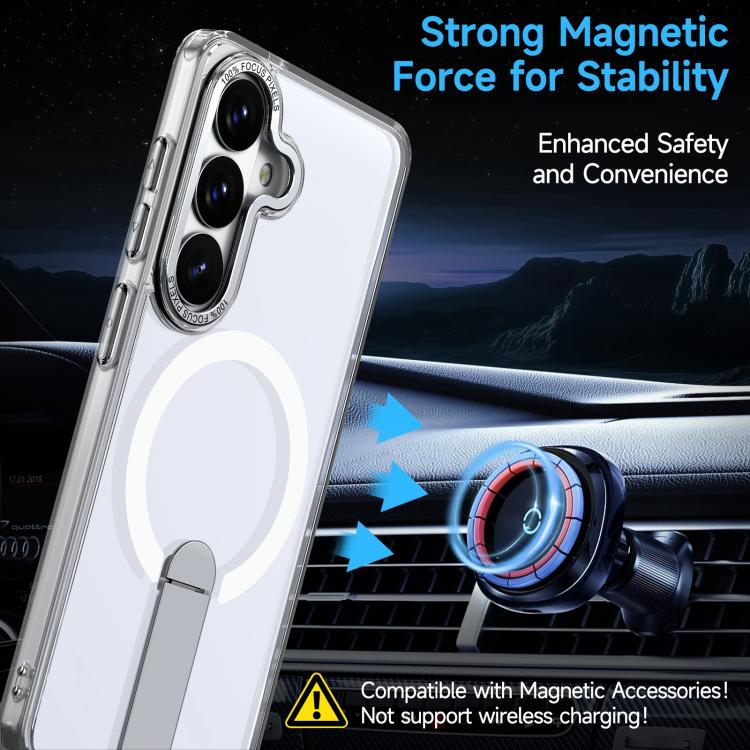 Star Shine Series TPU + PC MagSafe Phone Case with Fold Holder, For Samsung Galaxy S26+ 5G, For Samsung Galaxy S26 Ultra 5G, For Samsung Galaxy S26 5G, For Samsung Galaxy S25 FE 5G