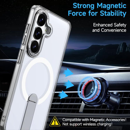 Star Shine Series TPU + PC MagSafe Phone Case with Fold Holder, For Samsung Galaxy S26+ 5G, For Samsung Galaxy S26 Ultra 5G, For Samsung Galaxy S26 5G, For Samsung Galaxy S25 FE 5G