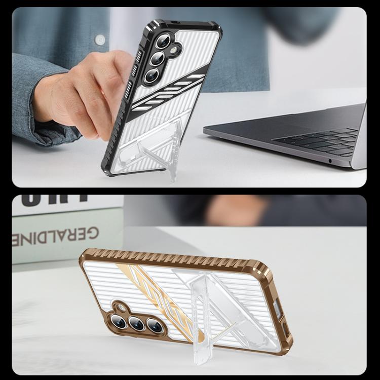 Plating Holder PC Hybrid TPU Phone Case, For Samsung Galaxy S23 5G