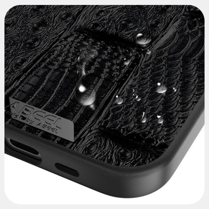 ABEEL Beast Pattern 6D Micro-Embossed MagSafe Genuine Leather Phone Case, For iPhone 17e / 16e, For iPhone 17 Pro Max, For iPhone 17 Pro, For iPhone 17, For iPhone Air, For iPhone 16 Pro Max