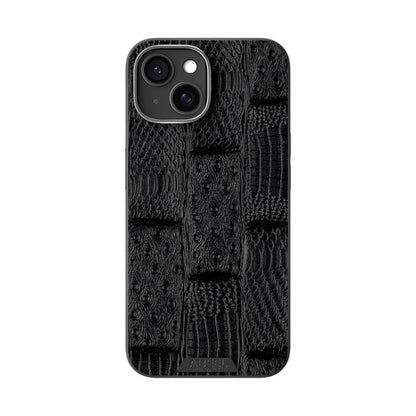 ABEEL Beast Pattern 6D Micro-Embossed MagSafe Genuine Leather Phone Case, For iPhone 15, For iPhone 14 Plus, For iPhone 14, For iPhone 14 Pro, For iPhone 14 Pro Max, For iPhone 13 Pro Max