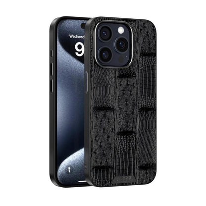ABEEL Beast Pattern 6D Micro-Embossed MagSafe Genuine Leather Phone Case, For iPhone 13 Pro, For iPhone 13
