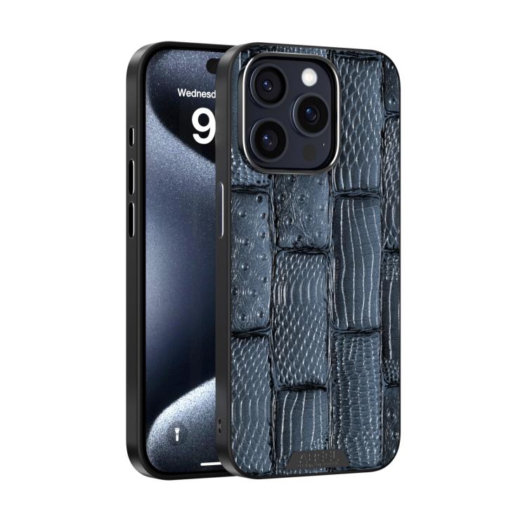 ABEEL Beast Pattern 6D Micro-Embossed MagSafe Genuine Leather Phone Case, For iPhone 13 Pro, For iPhone 13