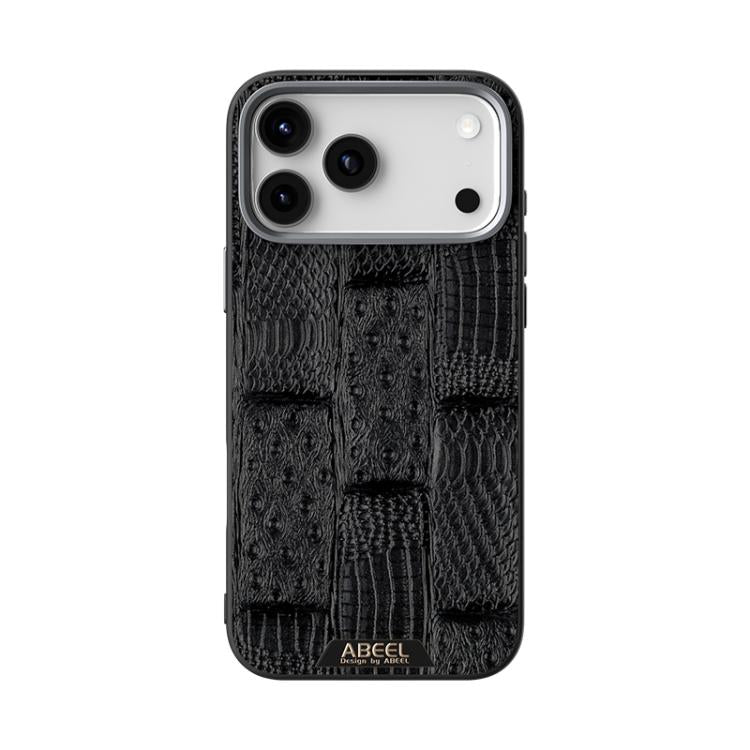ABEEL Beast Pattern 6D Micro-Embossed MagSafe Genuine Leather Phone Case, For iPhone 17 Pro Max, For iPhone 17 Pro, For iPhone 17, For iPhone Air, For iPhone 16e, For iPhone 16 Pro Max