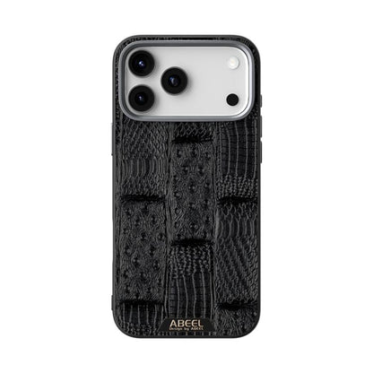 ABEEL Beast Pattern 6D Micro-Embossed MagSafe Genuine Leather Phone Case, For iPhone 17 Pro Max, For iPhone 17 Pro, For iPhone 17, For iPhone Air, For iPhone 16e, For iPhone 16 Pro Max
