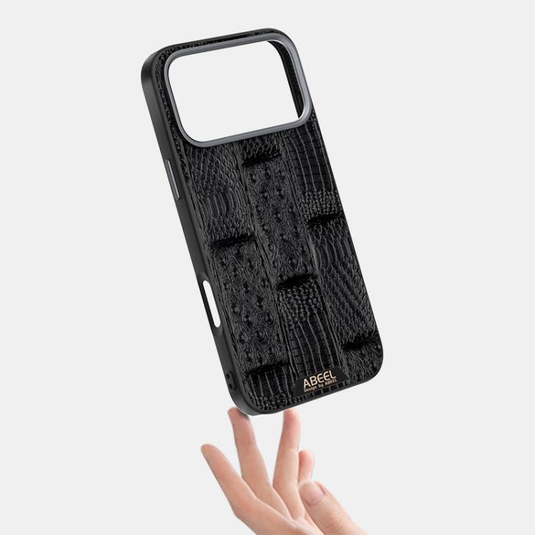 ABEEL Beast Pattern 6D Micro-Embossed MagSafe Genuine Leather Phone Case, For iPhone 17 Pro Max, For iPhone 17 Pro, For iPhone 17, For iPhone Air, For iPhone 16e, For iPhone 16 Pro Max