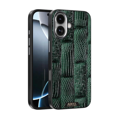 ABEEL Beast Pattern 6D Micro-Embossed MagSafe Genuine Leather Phone Case, For iPhone 17 Pro Max, For iPhone 17 Pro, For iPhone 17, For iPhone Air, For iPhone 16e, For iPhone 16 Pro Max