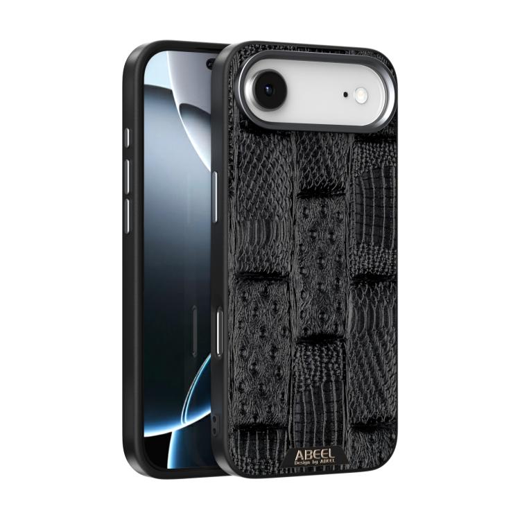 ABEEL Beast Pattern 6D Micro-Embossed MagSafe Genuine Leather Phone Case, For iPhone 17 Pro Max, For iPhone 17 Pro, For iPhone 17, For iPhone Air, For iPhone 16e, For iPhone 16 Pro Max