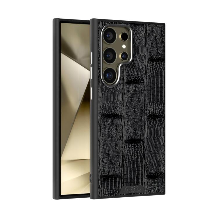 ABEEL Beast Pattern 6D Micro-Embossed MagSafe Genuine Leather Phone Case, For Samsung Galaxy S24 Ultra 5G, For Samsung Galaxy S24+ 5G, For Samsung Galaxy S24 5G