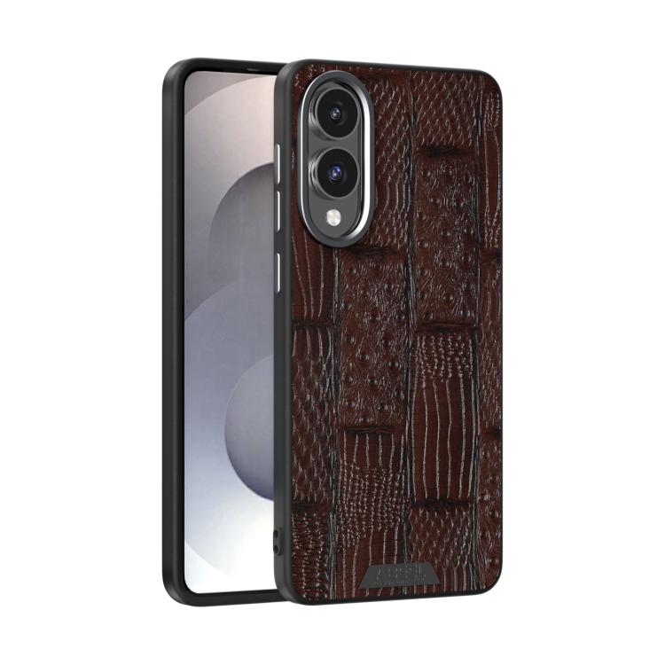 ABEEL Beast Pattern 6D Micro-Embossed MagSafe Genuine Leather Phone Case, For Samsung Galaxy S25 FE 5G, For Samsung Galaxy S25 Edge 5G, For Samsung Galaxy S25 5G, For Samsung Galaxy S25+ 5G, For Samsung Galaxy S25 Ultra 5G, For Samsung Galaxy S24 FE 5G
