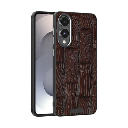 ABEEL Beast Pattern 6D Micro-Embossed MagSafe Genuine Leather Phone Case, For Samsung Galaxy S25 FE 5G, For Samsung Galaxy S25 Edge 5G, For Samsung Galaxy S25 5G, For Samsung Galaxy S25+ 5G, For Samsung Galaxy S25 Ultra 5G, For Samsung Galaxy S24 FE 5G