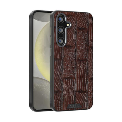 ABEEL Beast Pattern 6D Micro-Embossed MagSafe Genuine Leather Phone Case, For Samsung Galaxy S25 FE 5G, For Samsung Galaxy S25 Edge 5G, For Samsung Galaxy S25 5G, For Samsung Galaxy S25+ 5G, For Samsung Galaxy S25 Ultra 5G, For Samsung Galaxy S24 FE 5G