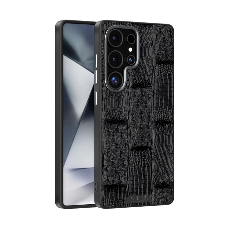 ABEEL Beast Pattern 6D Micro-Embossed MagSafe Genuine Leather Phone Case, For Samsung Galaxy S25 FE 5G, For Samsung Galaxy S25 Edge 5G, For Samsung Galaxy S25 5G, For Samsung Galaxy S25+ 5G, For Samsung Galaxy S25 Ultra 5G, For Samsung Galaxy S24 FE 5G