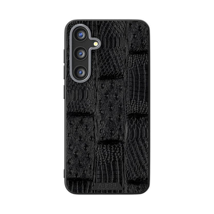 ABEEL Beast Pattern 6D Micro-Embossed MagSafe Genuine Leather Phone Case, For Samsung Galaxy S25 FE 5G, For Samsung Galaxy S25 Edge 5G, For Samsung Galaxy S25 5G, For Samsung Galaxy S25+ 5G, For Samsung Galaxy S25 Ultra 5G, For Samsung Galaxy S24 FE 5G