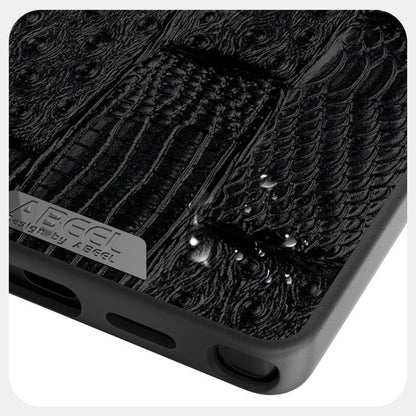 ABEEL Beast Pattern 6D Micro-Embossed MagSafe Genuine Leather Phone Case, For Samsung Galaxy S25 FE 5G, For Samsung Galaxy S25 Edge 5G, For Samsung Galaxy S25 5G, For Samsung Galaxy S25+ 5G, For Samsung Galaxy S25 Ultra 5G, For Samsung Galaxy S24 FE 5G