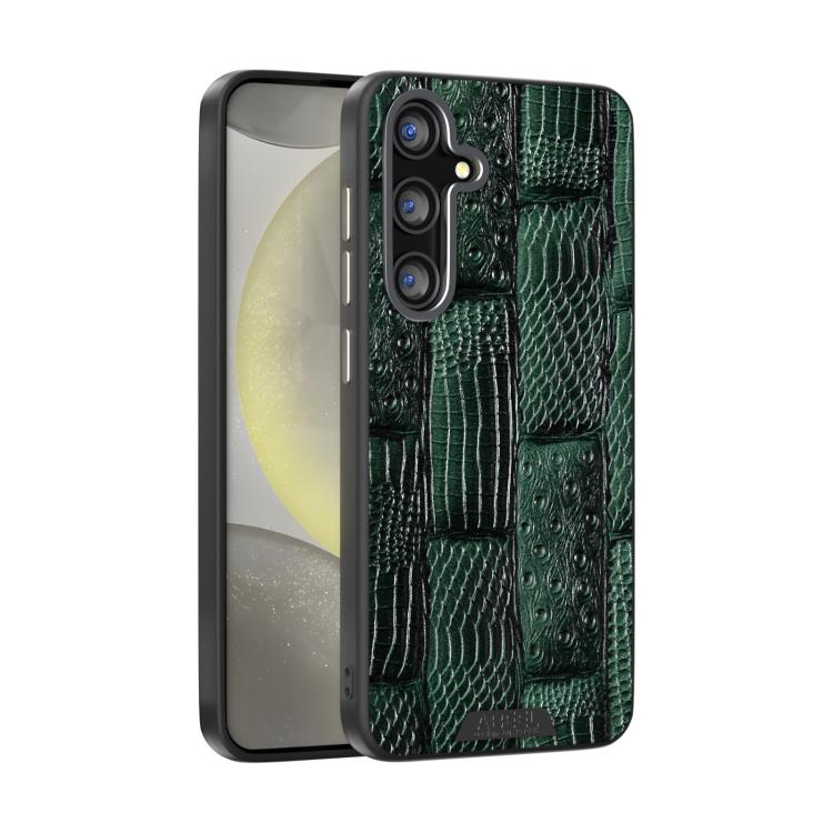 ABEEL Beast Pattern 6D Micro-Embossed MagSafe Genuine Leather Phone Case, For Samsung Galaxy S25 FE 5G, For Samsung Galaxy S25 Edge 5G, For Samsung Galaxy S25 5G, For Samsung Galaxy S25+ 5G, For Samsung Galaxy S25 Ultra 5G, For Samsung Galaxy S24 FE 5G
