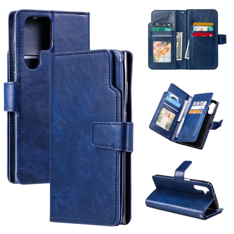 Tri-Fold 9-Card Wallets Leather Phone Case, For Samsung Galaxy S25 5G, For Samsung Galaxy S25+ 5G, For Samsung Galaxy S25 Ultra 5G, For Samsung Galaxy S24 FE 5G