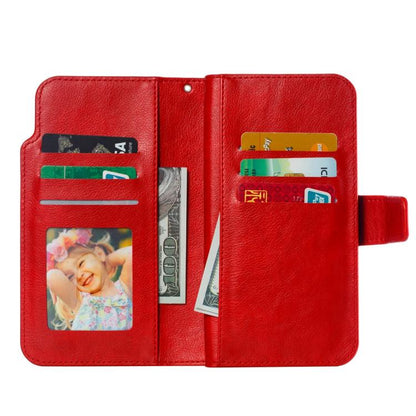 Tri-Fold 9-Card Wallets Leather Phone Case, For Samsung Galaxy S25 5G, For Samsung Galaxy S25+ 5G, For Samsung Galaxy S25 Ultra 5G, For Samsung Galaxy S24 FE 5G