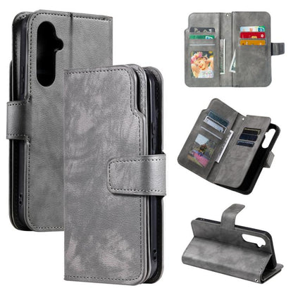 Tri-Fold 9-Card Wallets Leather Phone Case, For Samsung Galaxy S25 5G, For Samsung Galaxy S25+ 5G, For Samsung Galaxy S25 Ultra 5G, For Samsung Galaxy S24 FE 5G