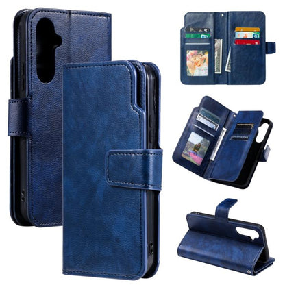 Tri-Fold 9-Card Wallets Leather Phone Case, For Samsung Galaxy S25 5G, For Samsung Galaxy S25+ 5G, For Samsung Galaxy S25 Ultra 5G, For Samsung Galaxy S24 FE 5G