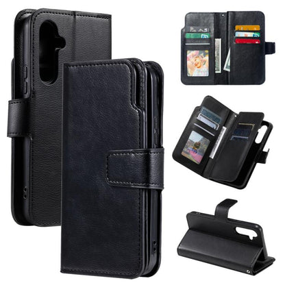 Tri-Fold 9-Card Wallets Leather Phone Case, For Samsung Galaxy S25 5G, For Samsung Galaxy S25+ 5G, For Samsung Galaxy S25 Ultra 5G, For Samsung Galaxy S24 FE 5G