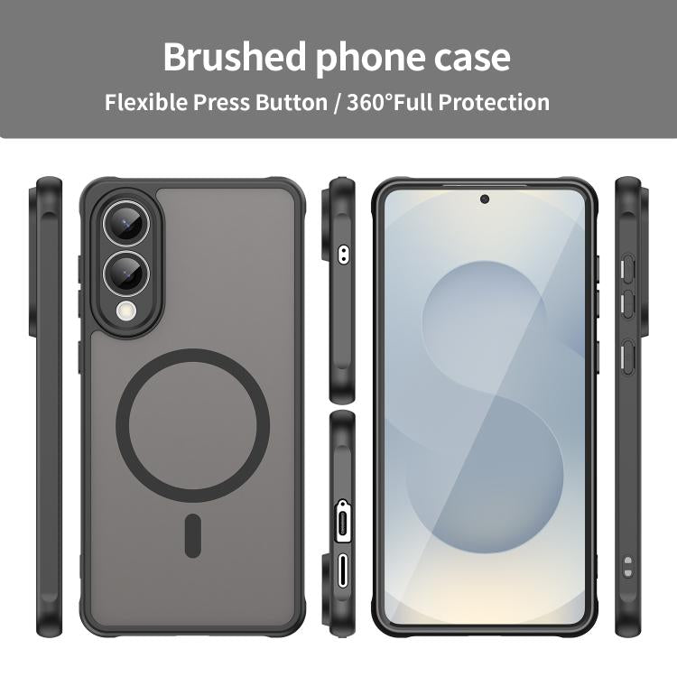 Fan Dun Series TPU Hybrid PC Frosted Magsafe Phone Case, For Samsung Galaxy S25 Edge 5G, For Samsung Galaxy S25 5G, For Samsung Galaxy S25+ 5G, For Samsung Galaxy S25 Ultra 5G, For Samsung Galaxy S24 FE 5G