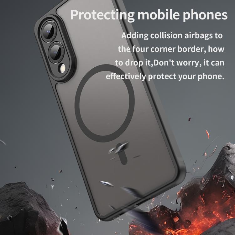 Fan Dun Series TPU Hybrid PC Frosted Magsafe Phone Case, For Samsung Galaxy S25 Edge 5G, For Samsung Galaxy S25 5G, For Samsung Galaxy S25+ 5G, For Samsung Galaxy S25 Ultra 5G, For Samsung Galaxy S24 FE 5G