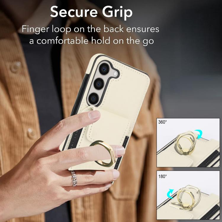 Elastic Card Bag Ring Holder Phone Case, For Samsung Galaxy S25 5G, For Samsung Galaxy S25+ 5G, For Samsung Galaxy S25 Ultra 5G