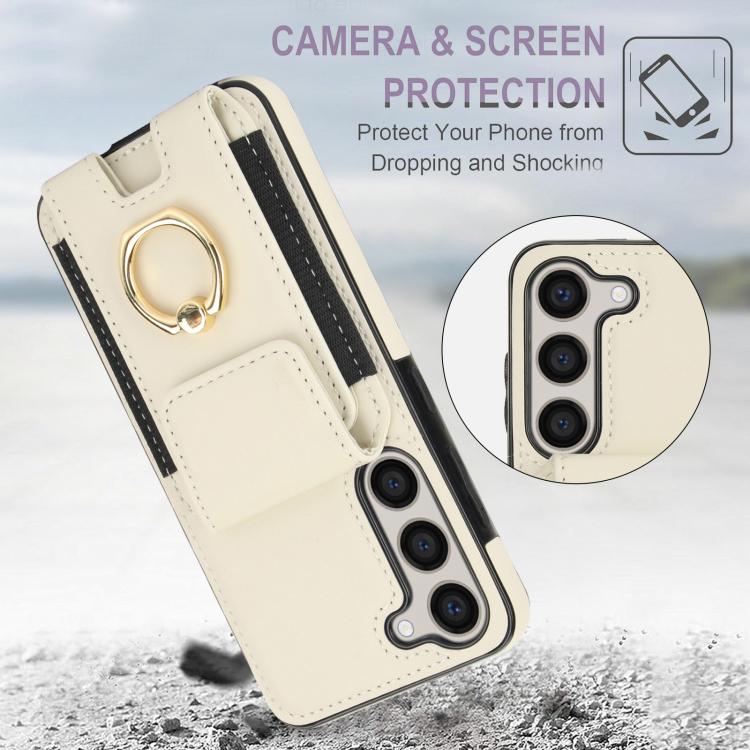 Elastic Card Bag Ring Holder Phone Case, For Samsung Galaxy S25 5G, For Samsung Galaxy S25+ 5G, For Samsung Galaxy S25 Ultra 5G