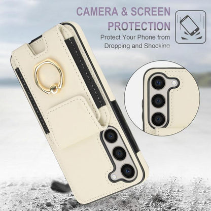 Elastic Card Bag Ring Holder Phone Case, For Samsung Galaxy S25 5G, For Samsung Galaxy S25+ 5G, For Samsung Galaxy S25 Ultra 5G