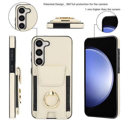 Elastic Card Bag Ring Holder Phone Case, For Samsung Galaxy S25 5G, For Samsung Galaxy S25+ 5G, For Samsung Galaxy S25 Ultra 5G