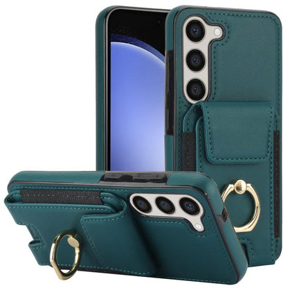 Elastic Card Bag Ring Holder Phone Case, For Samsung Galaxy S25 5G, For Samsung Galaxy S25+ 5G, For Samsung Galaxy S25 Ultra 5G