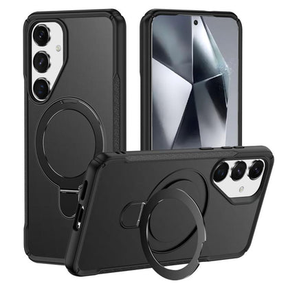 Skin Feel Magnetic Holder MagSafe Phone Case, For Samsung Galaxy S24 5G / S25 5G, For Samsung Galaxy S24+ 5G / S25+ 5G, For Samsung Galaxy S25 Ultra 5G, For Samsung Galaxy S24 Ultra 5G