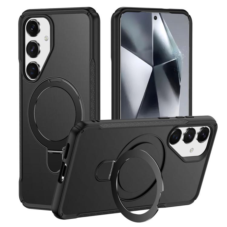 Skin Feel Magnetic Holder MagSafe Phone Case, For Samsung Galaxy S24 5G / S25 5G, For Samsung Galaxy S24+ 5G / S25+ 5G, For Samsung Galaxy S25 Ultra 5G, For Samsung Galaxy S24 Ultra 5G