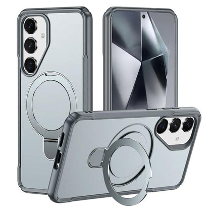 Skin Feel Magnetic Holder MagSafe Phone Case, For Samsung Galaxy S24 5G / S25 5G, For Samsung Galaxy S24+ 5G / S25+ 5G, For Samsung Galaxy S25 Ultra 5G, For Samsung Galaxy S24 Ultra 5G
