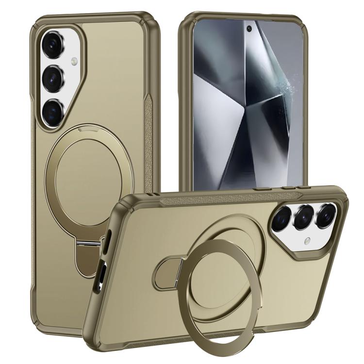 Skin Feel Magnetic Holder MagSafe Phone Case, For Samsung Galaxy S24 5G / S25 5G, For Samsung Galaxy S24+ 5G / S25+ 5G, For Samsung Galaxy S25 Ultra 5G, For Samsung Galaxy S24 Ultra 5G