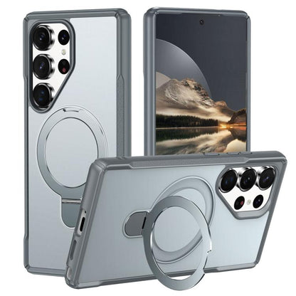 Skin Feel Magnetic Holder MagSafe Phone Case, For Samsung Galaxy S24 5G / S25 5G, For Samsung Galaxy S24+ 5G / S25+ 5G, For Samsung Galaxy S25 Ultra 5G, For Samsung Galaxy S24 Ultra 5G