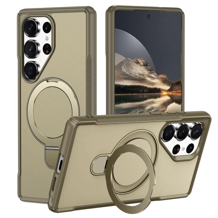 Skin Feel Magnetic Holder MagSafe Phone Case, For Samsung Galaxy S24 5G / S25 5G, For Samsung Galaxy S24+ 5G / S25+ 5G, For Samsung Galaxy S25 Ultra 5G, For Samsung Galaxy S24 Ultra 5G