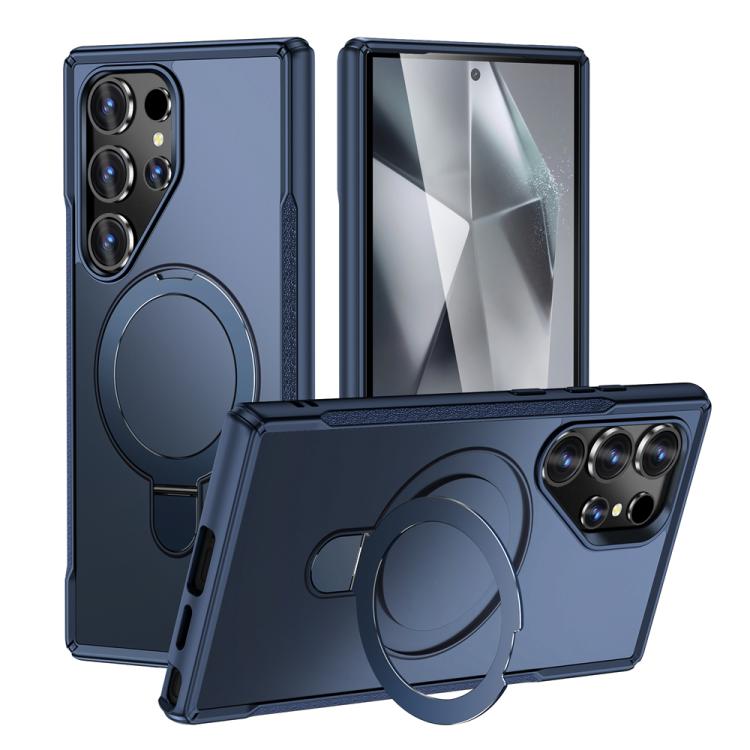 Skin Feel Magnetic Holder MagSafe Phone Case, For Samsung Galaxy S24 5G / S25 5G, For Samsung Galaxy S24+ 5G / S25+ 5G, For Samsung Galaxy S25 Ultra 5G, For Samsung Galaxy S24 Ultra 5G