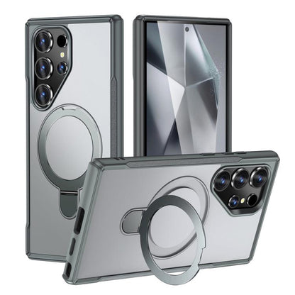 Skin Feel Magnetic Holder MagSafe Phone Case, For Samsung Galaxy S24 5G / S25 5G, For Samsung Galaxy S24+ 5G / S25+ 5G, For Samsung Galaxy S25 Ultra 5G, For Samsung Galaxy S24 Ultra 5G