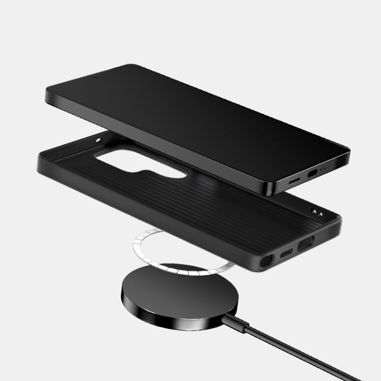 ABEEL Ruyi Pattern 6D Micro Relief MagSafe Leather Phone Case