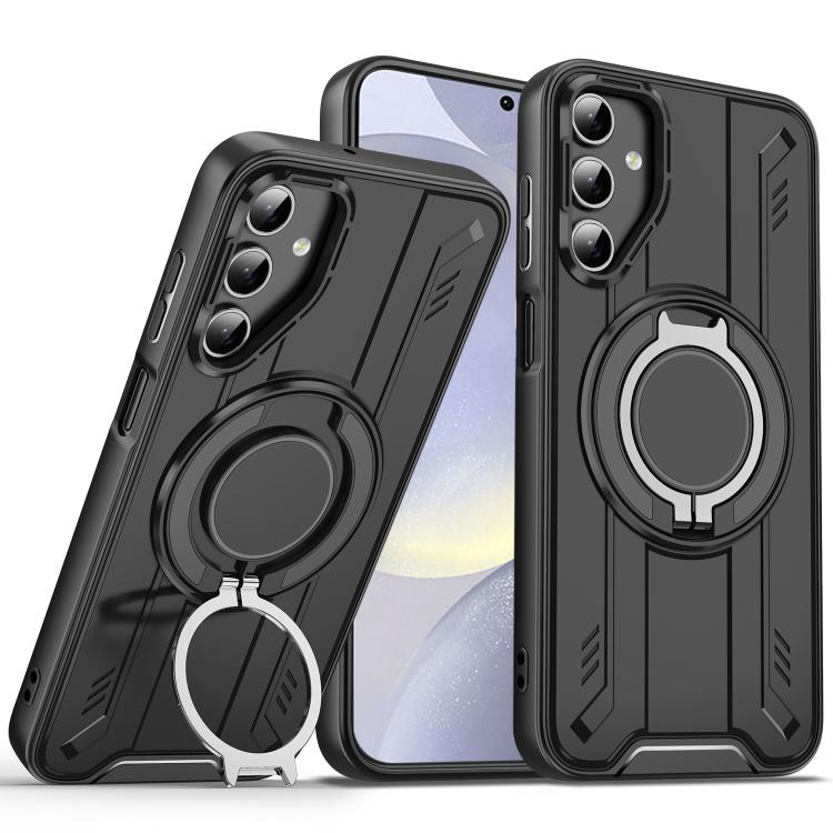 Rotating Ring Holder Magnetic MagSafe Phone Case, For Samsung Galaxy S25 / S24 5G, For Samsung Galaxy S25+ / S24+ 5G, For Samsung Galaxy S25 Ultra 5G, For Samsung Galaxy S24 FE 5G