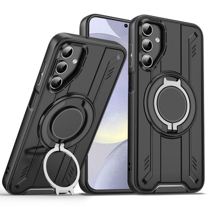 Rotating Ring Holder Magnetic MagSafe Phone Case, For Samsung Galaxy S25 / S24 5G, For Samsung Galaxy S25+ / S24+ 5G, For Samsung Galaxy S25 Ultra 5G, For Samsung Galaxy S24 FE 5G