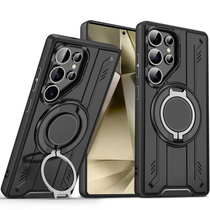 Rotating Ring Holder Magnetic MagSafe Phone Case, For Samsung Galaxy S24 Ultra 5G, For Samsung Galaxy S23 FE 5G, For Samsung Galaxy S23 Ultra 5G, For Samsung Galaxy S23+ 5G